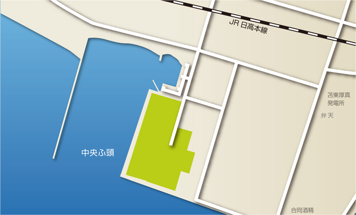 弁天地区map